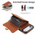 iPhone Air RFID Card Slot Phone Case with Long Lanyard - Brown