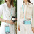 iPhone Air RFID Card Slot Phone Case with Long Lanyard - Mint Green