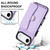 iPhone Air RFID Card Slot Phone Case with Long Lanyard - Purple