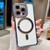 iPhone Air Rhinestone Clear Acrylic Electroplated Magnetic Phone Case - Blue