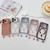 iPhone Air Rhinestone Clear Acrylic Electroplated Magnetic Phone Case - Blue