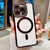 iPhone Air Rhinestone Clear Acrylic Electroplated Magnetic Phone Case - Purple