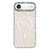 iPhone Air Rhinestone Dual-side IMD PC Hybrid TPU Magnetic Phone Case - Heart Transparent