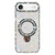 iPhone Air Rhinestone Glitter Kickstand Dual-side IMD Phone Case - Heart Transparent