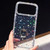 iPhone Air Rhinestone Ring Holder Dual-side IMD PC Hybrid TPU Phone Case - Stars Transparent