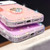 iPhone Air Rhinestone Ring Holder Dual-side IMD PC Hybrid TPU Phone Case - Stars Transparent
