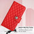 iPhone Air Rhombic Texture Flip Leather Phone Case with Lanyard - Red