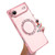 iPhone Air Right Angle Square Electroplated CD Pattern TPU MagSafe Phone Case - Pink