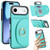 iPhone Air Ring Holder Card Bag Skin Feel Phone Case - Green