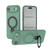 iPhone Air Ring Shield MagSafe TPU Phone Case with 360 Degree Rotating Holder - Green