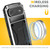 iPhone Air R-JUST Metal + Silicone + Tempered Glass Life Waterproof Phone Case with Holder - Silver