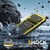 iPhone Air R-JUST Metal + Silicone + Tempered Glass Life Waterproof Phone Case with Holder - Yellow