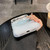iPhone Air Rounded Edge Semi-transparent Glitter MagSafe Phone Case - White