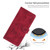 iPhone Air Secret Garden Butterfly Pattern Leather Phone Case - Red
