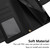 iPhone Air Seven Card Slots Zipper Wallet Leather Phone Case with Lanyard - Black