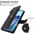 iPhone Air Seven Card Slots Zipper Wallet Leather Phone Case with Lanyard - Black