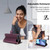 iPhone Air Seven Card Slots Zipper Wallet Leather Phone Case with Lanyard - Dark Purple