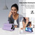 iPhone Air Seven Card Slots Zipper Wallet Leather Phone Case with Lanyard - Light Purple