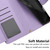iPhone Air Seven Card Slots Zipper Wallet Leather Phone Case with Lanyard - Light Purple