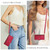 iPhone Air Seven Card Slots Zipper Wallet Leather Phone Case with Lanyard - Red