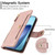 iPhone Air Seven Card Slots Zipper Wallet Leather Phone Case with Lanyard - Rose Gold