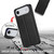 iPhone Air Shockproof PU + TPU Leather Phone Case - Black