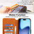 iPhone Air Shockproof PU + TPU Leather Phone Case - Light Brown
