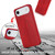 iPhone Air Shockproof PU + TPU Leather Phone Case - Red