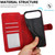 iPhone Air Shockproof PU + TPU Leather Phone Case - Red