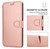 iPhone Air Shockproof PU + TPU Leather Phone Case - Rose Gold