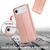 iPhone Air Shockproof PU + TPU Leather Phone Case - Rose Gold
