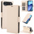 iPhone Air Side Buckle RFID Anti-theft Leather Phone Case - Apricot