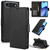 iPhone Air Side Buckle RFID Anti-theft Leather Phone Case - Black