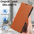 iPhone Air Side Buckle RFID Anti-theft Leather Phone Case - Brown