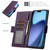 iPhone Air Side Buckle RFID Anti-theft Leather Phone Case - Dark Purple