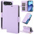 iPhone Air Side Buckle RFID Anti-theft Leather Phone Case - Light Purple