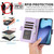 iPhone Air Side Buckle RFID Anti-theft Leather Phone Case - Light Purple