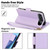 iPhone Air Side Buckle RFID Anti-theft Leather Phone Case - Light Purple