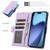 iPhone Air Side Buckle RFID Anti-theft Leather Phone Case - Light Purple