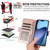 iPhone Air Side Buckle RFID Anti-theft Leather Phone Case - Rose Gold