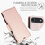 iPhone Air Side Buckle RFID Anti-theft Leather Phone Case - Rose Gold