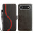 iPhone Air Side Buckle S Curve Leather Phone Case - Black