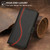 iPhone Air Side Buckle S Curve Leather Phone Case - Black