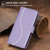 iPhone Air Side Buckle S Curve Leather Phone Case - Purple