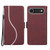 iPhone Air Side Buckle S Curve Leather Phone Case - Red
