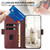 iPhone Air Side Buckle S Curve Leather Phone Case - Red