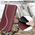 iPhone Air Side Buckle S Curve Leather Phone Case - Red