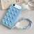 iPhone Air Simple Suction Cup Silicone Phone Case with Lanyard - Blue