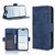 iPhone Air Skin Feel Calf Texture Card Slots Leather Phone Case - Blue