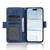 iPhone Air Skin Feel Calf Texture Card Slots Leather Phone Case - Blue